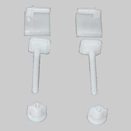 COPPIA SUPPORTI IN PVC PER SEDILI IN ABS - -