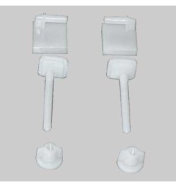 COPPIA SUPPORTI IN PVC PER SEDILI IN ABS - -