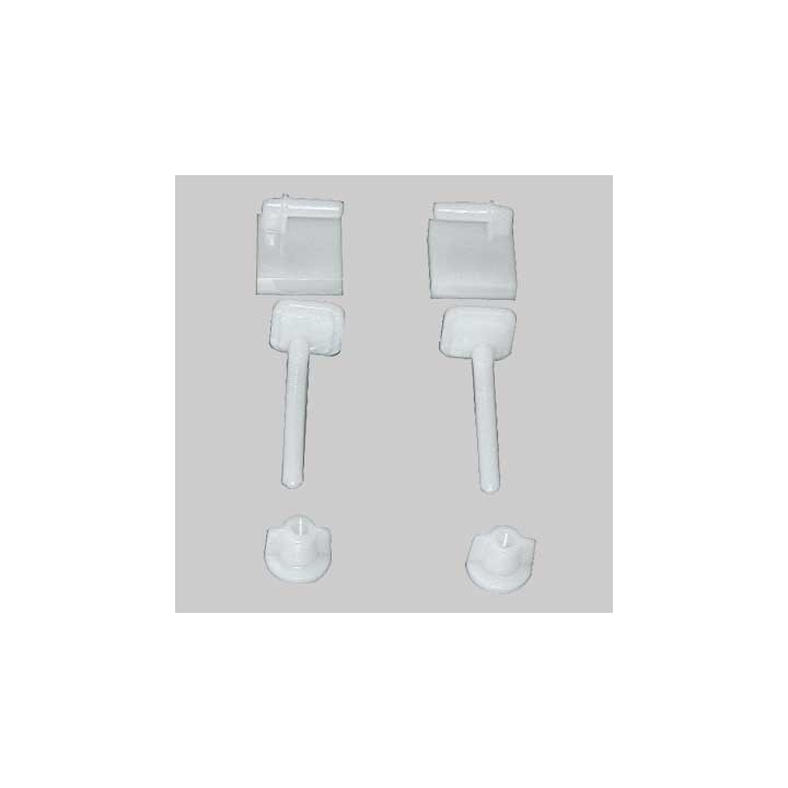 COPPIA SUPPORTI IN PVC PER SEDILI IN ABS - -