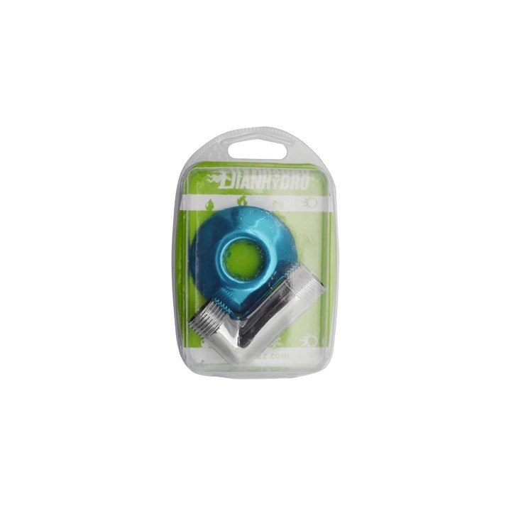 ANGOLO CON ROSONE CROMATO BLISTER (CURVETTA DOCCIA) M.M. 1/2