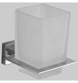 PORTABICCHIERE GIULIA - Cromo - vetro