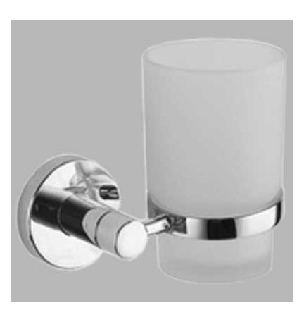 PORTABICCHIERE CAROL - Cromo - vetro