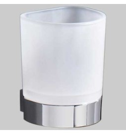 PORTABICCHIERE KENT - Ottone Cromato-Vetro