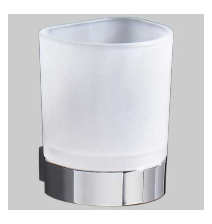 PORTABICCHIERE KENT - Ottone Cromato-Vetro