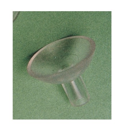 SC VENTOSA C/GAMBO D 20 MM TRASPARENTE 10 PZ