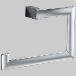 PORTASALVIETTE AD ANELLO KENT - Ottone cromato Cm 23
