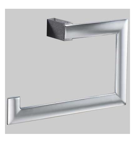 PORTASALVIETTE AD ANELLO KENT - Ottone cromato Cm 23