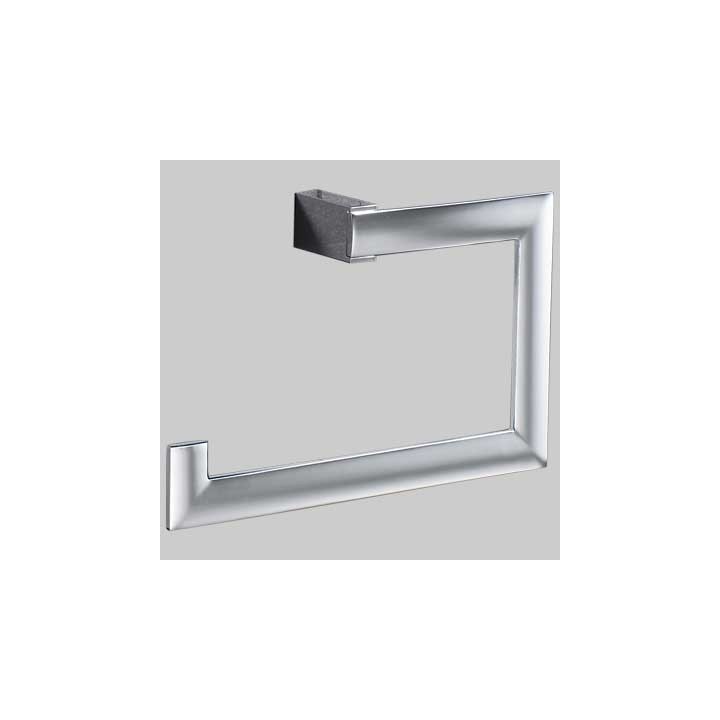 PORTASALVIETTE AD ANELLO KENT - Ottone cromato Cm 23