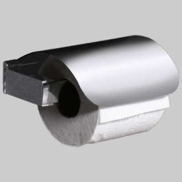 PORTAROTOLO CHIUSO KENT - Ottone Cromato Cm 15