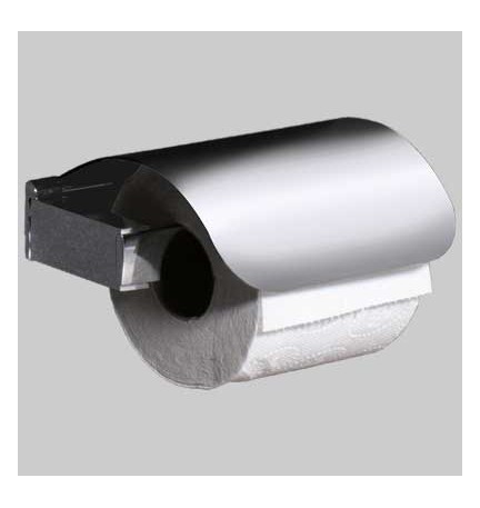 PORTAROTOLO CHIUSO KENT - Ottone Cromato Cm 15