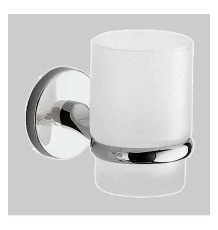 PORTABICCHIERE VERMONT - Ottone Cromato-Vetro