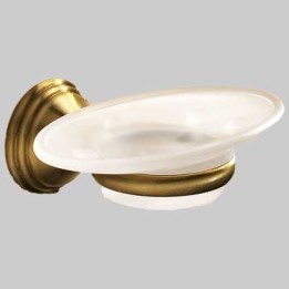 PORTASAPONE ROMANCE - Ottone Bronzato-Vetro