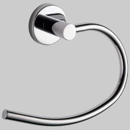 PORTASALVIETTE AD ANELLO FELCE - Cromo