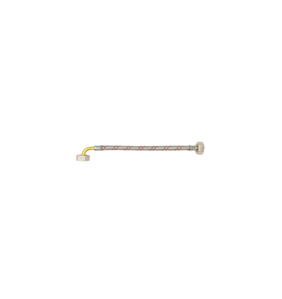 FLESSIBILE INOX PER ELETTRODOMESTICI DN 10 CON CURVA cm 200 FF 3/4x3/4