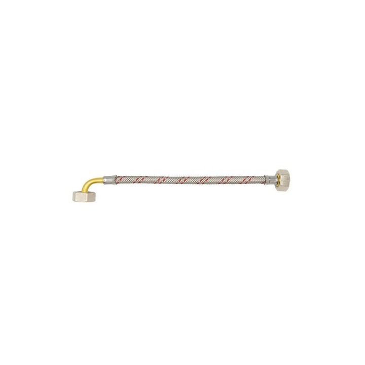 FLESSIBILE INOX PER ELETTRODOMESTICI DN 10 CON CURVA cm 250 FF 3/4x3/4