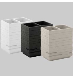 PORTASPAZZOLINI QUADROTTO TORTORA CHIARO