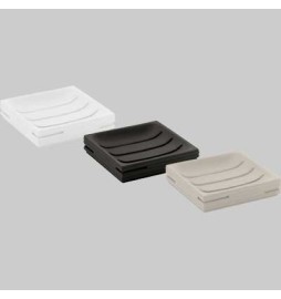 PORTASAPONE QUADROTTO BIANCO