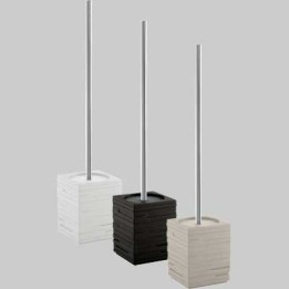 SCOPINO WC D' APPOGGIO QUADROTTO BIANCO