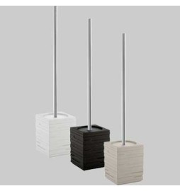 SCOPINO WC D' APPOGGIO QUADROTTO TORTORA CHIARO