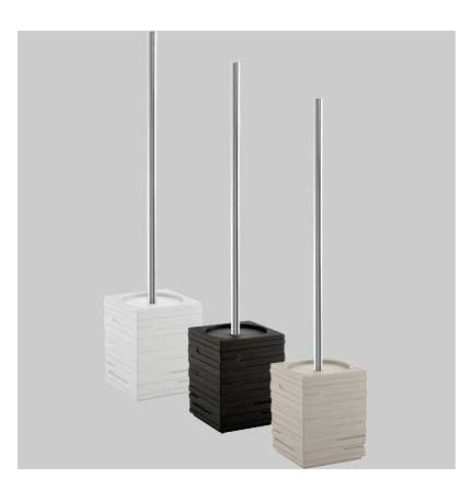 SCOPINO WC D' APPOGGIO QUADROTTO TORTORA CHIARO