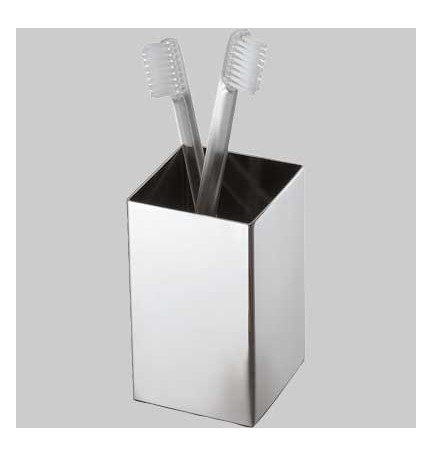 PORTASPAZZOLINI NEMESIA ACCIAIO INOX LUCIDO