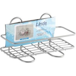 MENSOLA DOCCIA RETTANGOLARE 1 RIPIANO - metallo