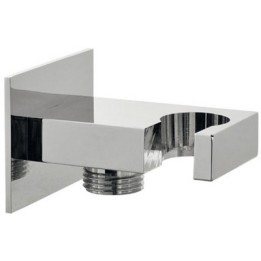 PRESA ACQUA OTTONE CON SUPPORTO 1/2M X 1/2M Cromo