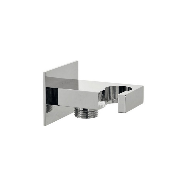 PRESA ACQUA OTTONE CON SUPPORTO 1/2M X 1/2M Cromo
