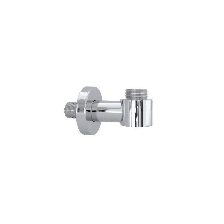 PRESA ACQUA INCASSO TONDA IN OTTONE CROMATO Cromo