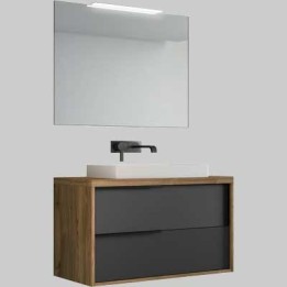 ISIDE 3 - Specchiera con luce 81 X 70 X 2