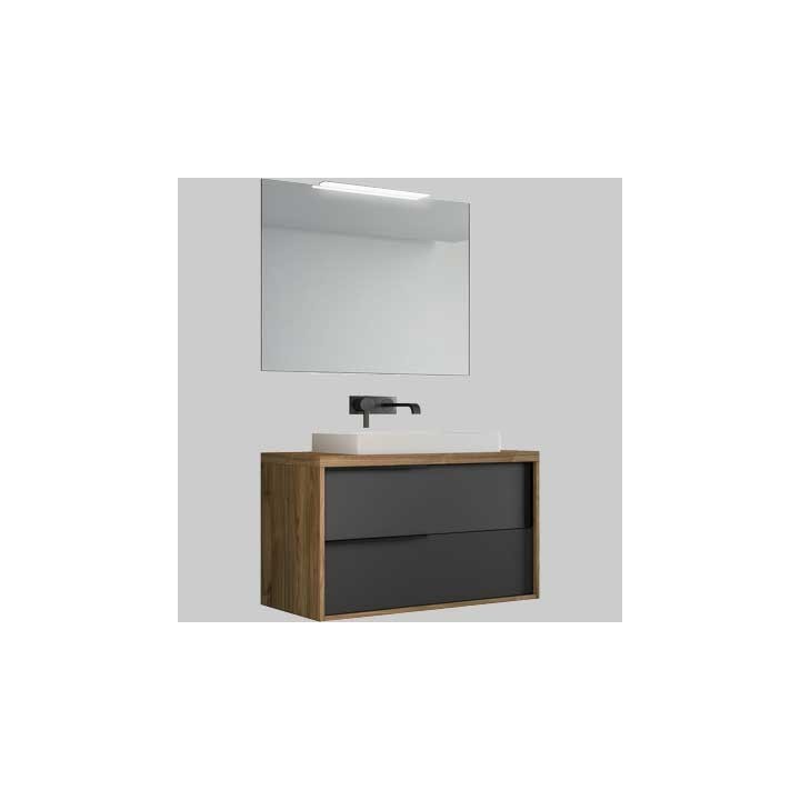 ISIDE 3 - Specchiera con luce 81 X 70 X 2