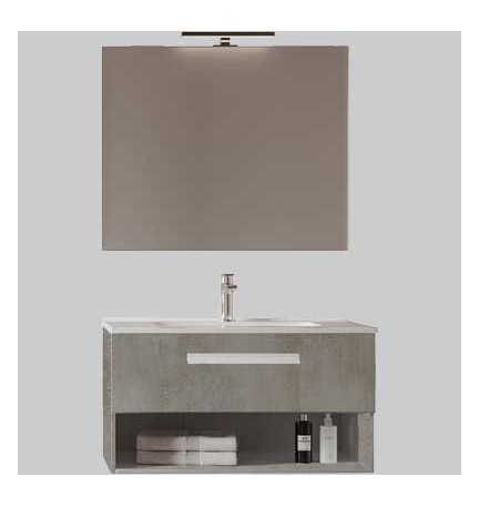 AURA 1 - Specchiera con luce 81 x 70 x2