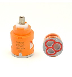 DEVIATORE ROTATIVO A 2 VIE MOD. DR 25 D. 25 Diam. 25 mm
