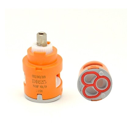 DEVIATORE ROTATIVO A 2 VIE MOD. DR 25 D. 25 Diam. 25 mm