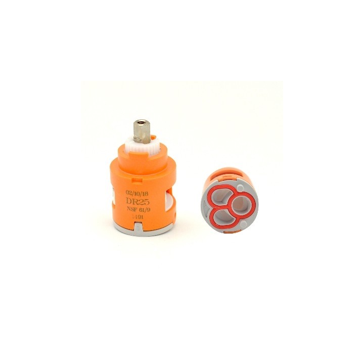 DEVIATORE ROTATIVO A 2 VIE MOD. DR 25 D. 25 Diam. 25 mm