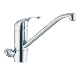 MONOCOMANDO LAVELLO TRE VIE CON ATT. ACQUA DEPURATA Cromo