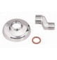 ECCENTRICO OTTONE CROMATO C/SPOSTAMENTO 1/2" x 3/4" mm. 25