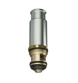 DEVIATORE IN OTTONE PER INCASSO DOCCIA 2 USCITE Cromo