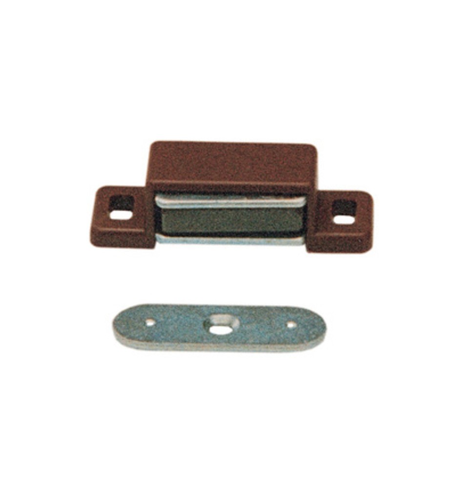 CHIUSURA MAGNETICA RETTANG 46X15 MM MARRONE**