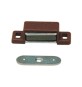 CHIUSURA MAGNETICA RETTANG 46X15 MM MARRONE**