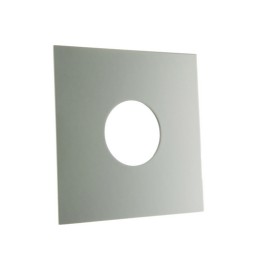 PIASTRA QUADRATA PER INCASSO DOCCIA D. 35 Cromo