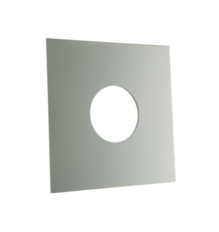 PIASTRA QUADRATA PER INCASSO DOCCIA D. 35 Cromo