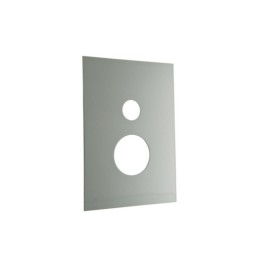 PIASTRA RETTANGOLARE PER INCASSO DOCCIA D. 35 CON DEVIATORE Cromo