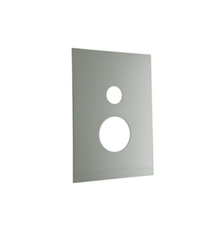 PIASTRA RETTANGOLARE PER INCASSO DOCCIA D. 35 CON DEVIATORE Cromo