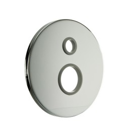 PIASTRA TONDA LISCIA PER INCASSO DOCCIA D. 40 C/DEVIATORE Cromo