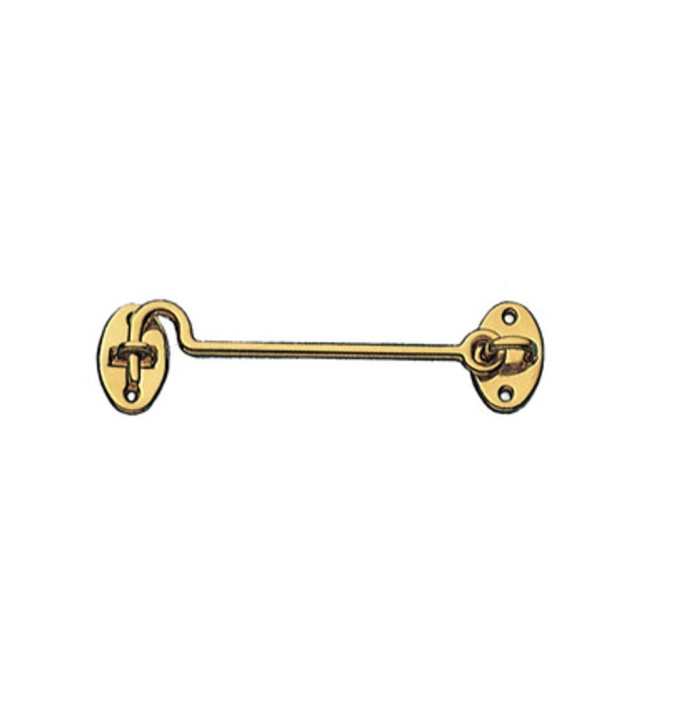 BL GANCIO FERMAFINESTRA OTTONE LUCIDO 200 MM