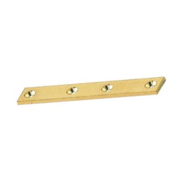 BL LASTRINA A 4 FORI DIRITTA OTTONE 100 MM 2 PZ