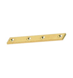 BL LASTRINA A 4 FORI DIRITTA OTTONE 100 MM 2 PZ