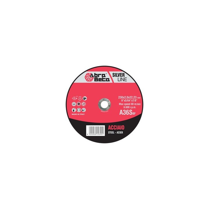 ABRABETA DISCO P/FERRO D 230X2,0 MM