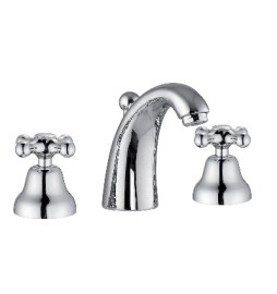 BATTERIA LAVABO CANNA ALTA SERIE MAREA Cromo